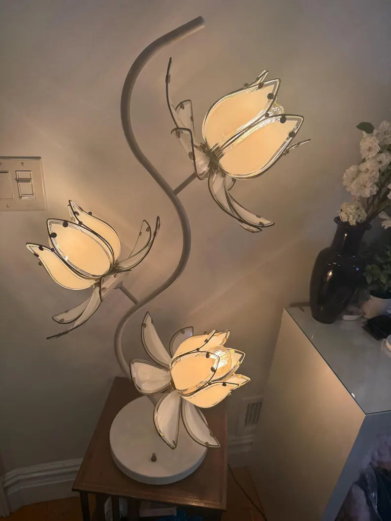 Vintage Lotus Lamp