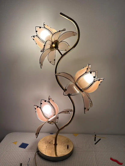 Vintage Lotus Lamp