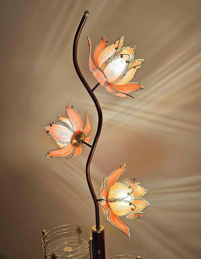 Vintage Lotus Lamp