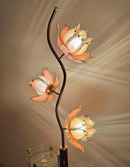 Vintage Lotus Lamp
