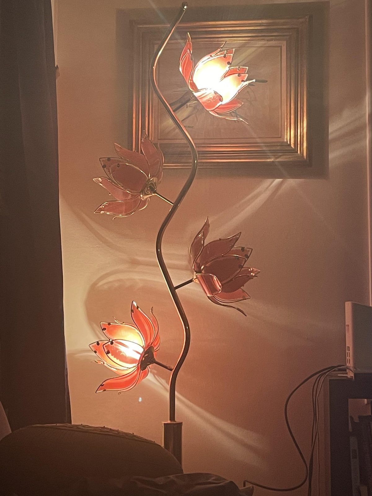 Vintage Lotus Lamp