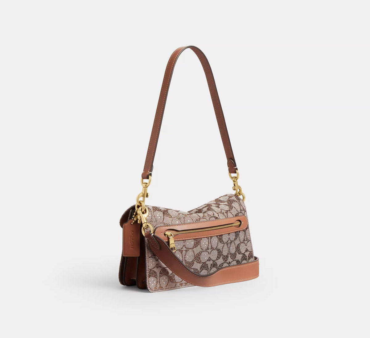 Crystal Tabby Shoulder Bag