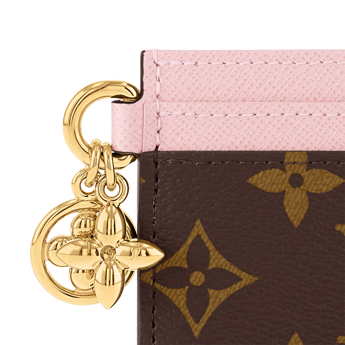 LV Pink Charms Card Holder