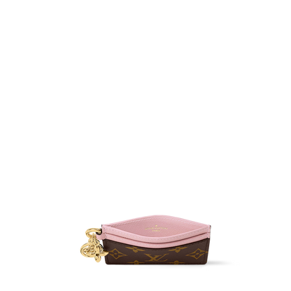 LV Pink Charms Card Holder